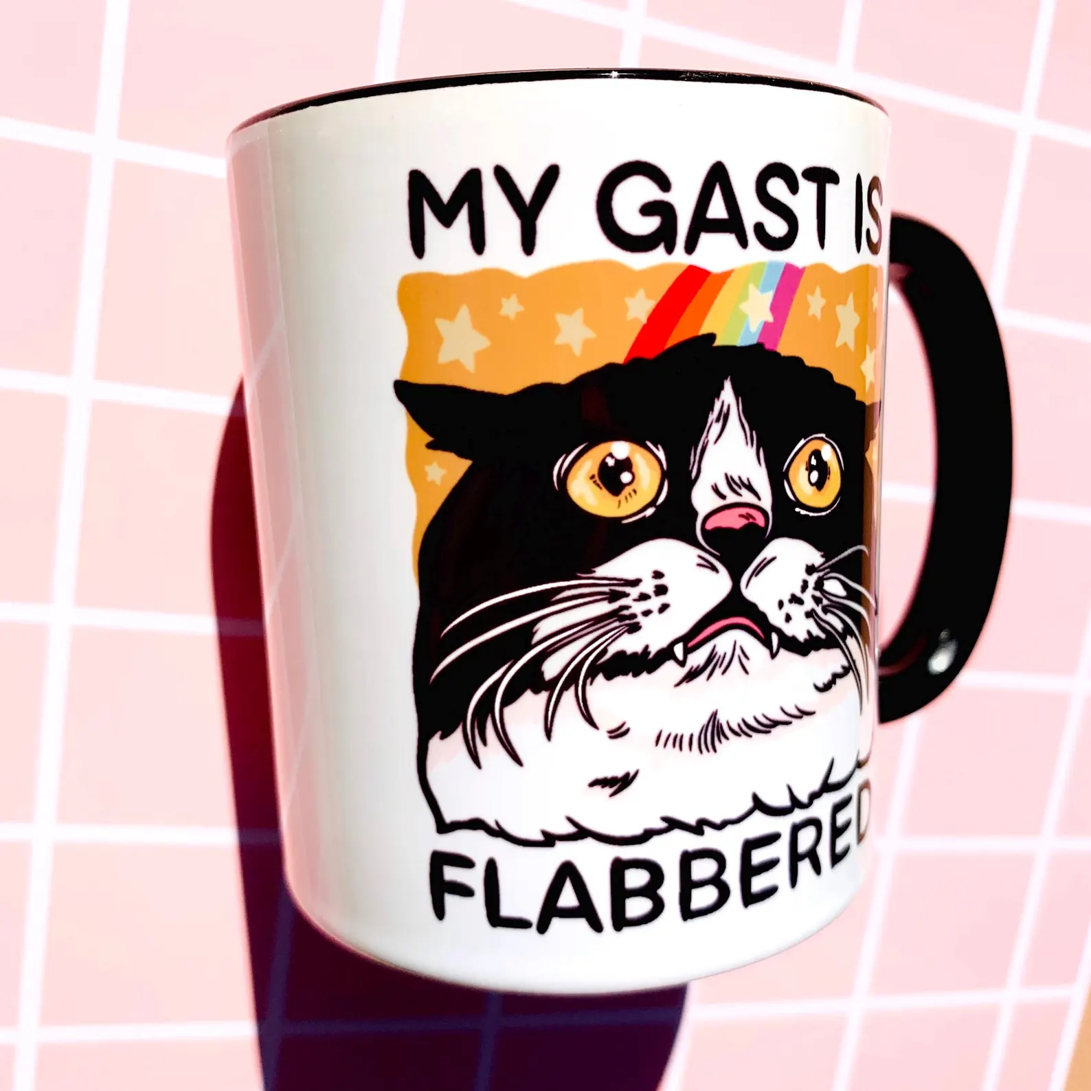 Funny Cat Mug – Goofy Cat Lover Coffee Cup – Sarcastic Meme Gift Idea - Image 4