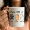 Funny Cat Mug – Choose Your Cat Chaos Drama Innocent – Cute Cat Lover Gift