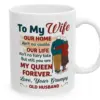 Romantic Husband to Wife Mug – Anniversary Gift for Wife – Cute Old Couple Coffee Mug