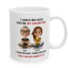 Custom Daughter Mug – I Smile Because You're My Daughter – Gift for Daughter Coffee Cup